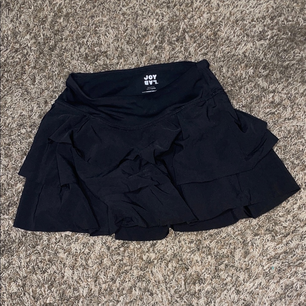 JoyLab Black Layered Ruffle Skort
